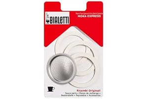 Bialetti Moka Express ersättningsfilter/packningsset, 1 kopp (förpackning med 3)