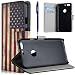 Produktbild Google Pixel Hülle, Yokata Vintage PU Lederhülle Flip Case mit Gemalt Motif mit Standfunktion Kredit Kartenfächer Brieftasche Magnet Cover + 1*Stylus Pen - USA