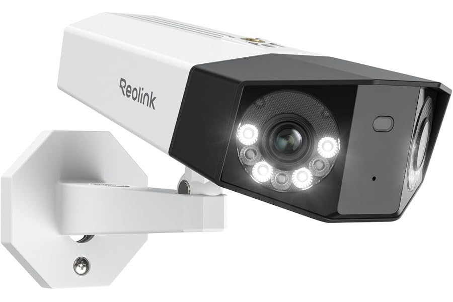 Reolink 4K Dual-Lens überwachungskamera aussen mit 180° Sichtwinkel, Outdoor IP-Kamera, Person/Fahrzeug/Tier-Erkennung, 