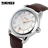 Easy Go Shopping Herrenuhr Gürtel Uhr wasserdicht Business Herrenuhr Quarz Uhr Uhr männlich (Color : 1)