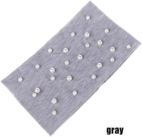 WISEUK 1pc Headband Solid New Design Women Headwear Cotton Elastic Headband for Women Pearl Headbands Sport Wide Turban Girls Hair Accessories Hair Accessories