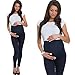 2 Set Ladies Maternity Wear Leggings Maternity Leggings Maternity Leggings Tights Leggings - Navy & Black, S (34-36)