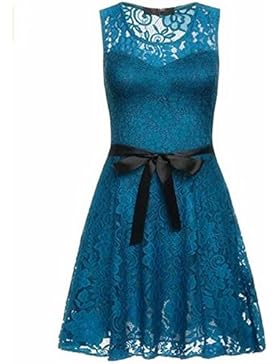 YaoDgFa Damen Kleider Spitzenkleid Minikleid Festliches Partykleid Cocktailkleid Brautjungfernkleid Kleid Casual...