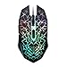 Produktbild UrChoiceLtd® 2017 AZZOR 6D 2400DPI Mäuse Phantom Glanz 6 Knöpfe Spiel Maus + 7 Farben Atmung LED Mäuse für Apple Laptop PC-Schreibtisch (Regenbogen-Magie)