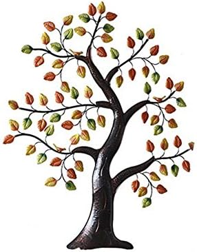 YYH Lron Crafts Rural Retro Life Tree Wall Sculpture Home Art Decoration Pretty Modern Wall Decor