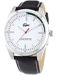 Lacoste MONTREAL - Reloj Analógico de Cuarzo para Hombre, correa de Cuero color Negro