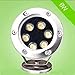 Produktbild Groß Aquarium Unterwasser Scheinwerfer Outdoor Pool Lichter Brunnen bunte Lichter Niedervolt Lichter LED Unterwasserbeleuchtung Edelstahl 3W-36W , yellow , 6W