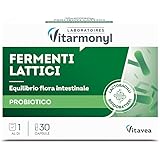 VITARMONYL - FERMENTI LATTICI - Integratori per l’equilibrio della flora intestinale - in capsule per la flora batterica - Pe