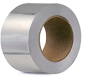 True-Ally Aluminium FOIL SELF Adhesive Tape 72mm / 3 inch X 20 Mtr Pack of 1