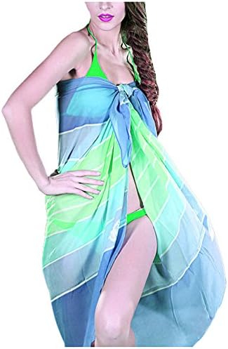 Swimwear Women Sarong Beach Dress Bohemian Floral Bikini Cover Up Sunscreen Bath SPA Wrap