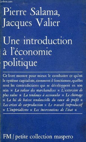 Une introduction à l'économie politique Une introduction à l'économie politique