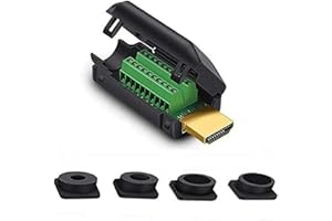 PENGLIN HDMI Solderless Male Quick Connector, Free Welding Terminal Breakout Connector Board with Case Accessories