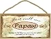 Produktbild Just Call Me papaw I 'm Too Cool to be Called Großvater Motorrad Schild 12,7 x 25,4 cm