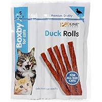 PACK 2 x BOXBY TIRAS ROLLS DE PATO PARA GATOS 5 UNDS.