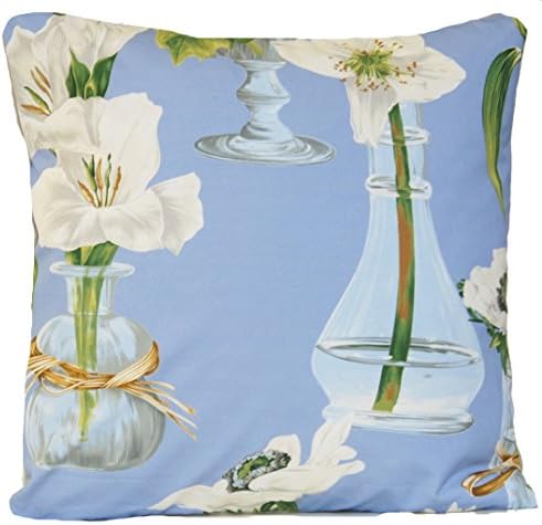 Manuel Canovas Floral Cushion Cover Pattern Alice Vase And Flowers Fabric Decorative Pillow Case