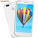 Handy ohne Vertrag, Oukitel U22 5.5 Zoll Smartphone (Große Batterie 2700mAh, Android 7.0, 2GB +16GB Interner Speicher, 13MP + 8MP) Handy mit 2 Simkarten GPS Bluetooth WIFI-Weiß