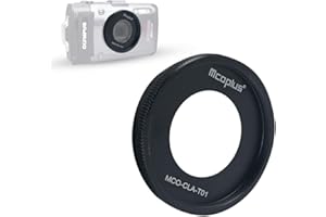 Mcoplus CLA-T01 Bague d'adaptation de filtre en aluminium 40,5 mm Noir pour Olympus Tough TG-6 TG-5 TG-4 TG-3 TG-2 TG-1