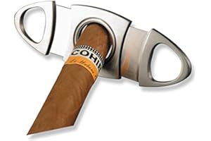 NUOLUX Taglia Sigari, Tagliasigari ovale in acciaio di alta qualita