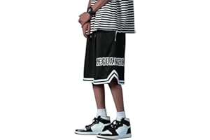 ORANDESIGNE Shorts de Basket Homme Séchage Rapide Shorts de Plage Respirant Outdoors Shorts de Sports Eté Bermuda Casual Pantalons de Survêtement