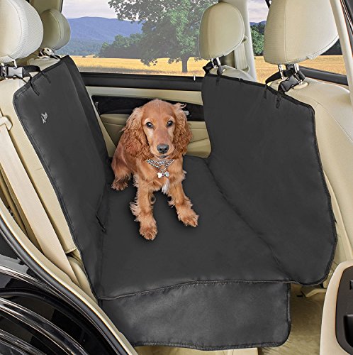 A2S Luxury Hammock Pet Seat Cover & Cargo Cover 3 Layers Waterproof - Extra Dog Seat Belt & Convenient Zipper - Non-Slip for Cars, SUVs & Trucks with Double Flaps & Absolutely Comfortable