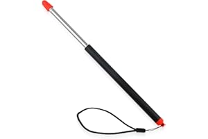 XIHIRCD Baguette Télescopique, Bâton de Pointeur d'Enseignant, 120cm Pointeur Rétractable Extensible Bâton de Guidage Portatif pour Salle de Classe Présentation Tableau Blanc Enseignants École Bureau