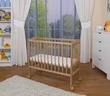 WALDIN Baby Beistellbett komplett mit Ausstattung, natur unbehandelt, 6 Farben wählbar - 5