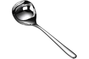 Krx Louche à Soupe Longue, Louche à Soupe En Acier Inoxydable Cuillère Louche De Service Pour Soupe Au Fromage, Chili, Sauce, Vinaigrette Grand#