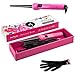 HerStyler Professional Baby Curling Wand Hair Curler 9mm – 18mm for Perfect Baby Curls (Pink)