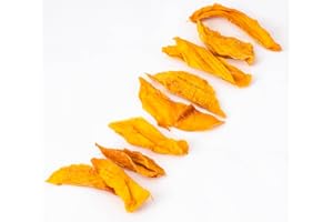 NITAAR GoodFoodDelivered Dried Mango Strips 1kg – Premium Quality - All Natural, Juicy & No Added Sugar - Perfect for Healthy Snacking