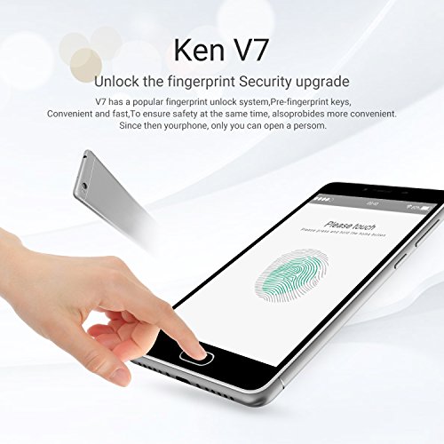 KENXINDA V7 Dual SIM 4G Handys, GÃ¼nstiges smartphone ohne Vertrag, Touchscreen digitales 5,0 Zoll Display, Fingerabdruck Sensor, 2GB+16GB interner Speicher, BatteriekapazitÃ¤t 2250 mAhï¼ˆGrauï¼‰