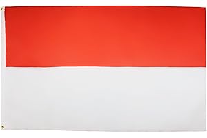 BANDERA de INDONESIA 90x60cm - BANDERA INDONESIA 60 x 90 cm poliéster ligero - AZ FLAG
