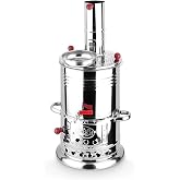 Viyalente Odunlu K&ouml;m&uuml;rl&uuml; &Ccedil;ay Semaveri Odunlu K&ouml;m&uuml;rl&uuml; Semaver Tek Musluklu Semaver 3,5Lt &Ccedil;ay Semaveri