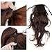 SODIAL(R) Dark Brown Ponytail Wig Hairpiece Hair Piece Long 55cm