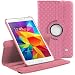 Produktbild Schutzhülle für Samsung Galaxy Tab 4 7.0 ( T230 / T231 / T235 ) - Rosa Diamant Hülle Case mit 360° drehen Swivel Aktion für Hoch-und Querformat mit Displayschutzfolie & Stylus (Eingabestift) von Stuff4 ®