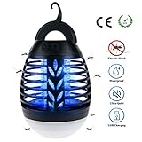 【3 Modo de brillo y USB recargable】La lámpara anti-mosquitos tiene 3 brillos de iluminación diferentes, 20% -50% -100% de luces cumplen con sus preferencias personales. Construido en una batería de litio grande de 2200 mAh y se carga a través del conector USB, se carga completamente durante aproximadamente 3 horas y puede durar hasta 60 horas solo en el modo bug bug.