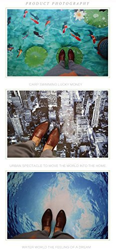 Ungfu Mall 1 PC 3D Badezimmer Wasserdicht Cobblestone Muster Fußboden-Aufkleber Anti Slip Waschbar Dusche-Raum-Dekor - 8