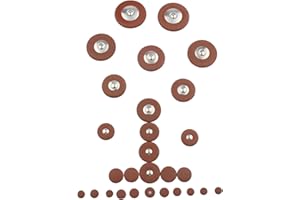 BBTISG Saxophone Repair and Maintenance Kit, Sax Leather Pads Replacement Accessories for Alto, Tenor, and Tweeter Saxophones (Tenor leather pad)