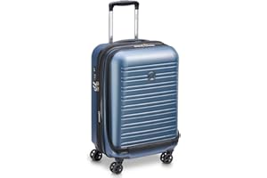 DELSEY PARIS - SEGUR 2.0 - Maleta de cabina rígida extensible -55 x 35 x 30 cm - 51 L- - color azul