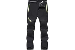 pvucpot Pantaloni da uomo antivento, impermeabili, ad asciugatura rapida, per trekking, attività all'aperto e da lavoro