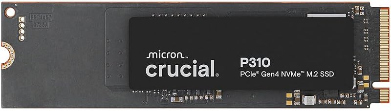Crucial P310 1TB SSD M.2 2280 NVMe PCIe Gen4, Up to 7,100MB/s, Laptop & Desktop (PC) Compatible, Internal Solid State Drive - CT1000P310SSD801