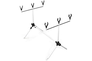 Lineaeffe Rod Pod Set Aluminium 54 x 100 x 40 cm Rod Pod Support de Canne Carpe