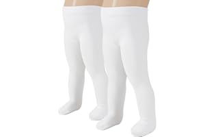 CALZITALY 2 Paia Collant Neonata in Microfibra, Calzamaglia Bébé, Bianco, Rosa, Panna, Blu, 40 DEN, Made in Italy