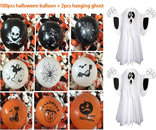 kungfu Mall 2PCS Ghosts Halloween Hanging Ghost Prop Decorations,...