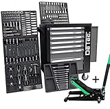 Enthält eine stabile Arbeitsplatte aus Polypropylen Kunststoff, welche diverse Ablagemöglichkeiten bietet