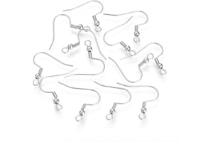 Angel Malone Hypo-Allergenic Stainless Steel Earring Wires Fish Hooks 21mm Findings Jewellery Making Findings UK SELLER (20)