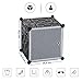 Songmics Interlocking Storage Cube Organiser Shelf / Shoe Rack / Wardrobe Cabinet 112 x 112 x 37 cm Black LPC116