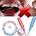 MLMSY 50 Pcs 2.5MM Interdental Brush Toothpick Tooth Cleaner Floss Sticks Oral Dental Hygiene Brush Soft Picks Healthy Gums Tooth Cleaning Tool (50 Pcs 1 box)
