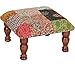 Theshopy Wooden Stool With Upholstery Size:-12"x12"x6" #A628 RS.1843.00