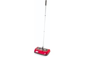 Ewbank Manual Push Carpet Sweeper, Non Electric Silent Lightweight Multi Surface Floor Cleaner with High Level Push & Pull Pickup, Durable Long Life Brushes, 22cm Wide