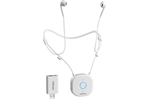 Holdsound Funkkopfhörer Kabellos für TV, Komfortable Kopfhörer für Fernseher mit USB-Sender, Einfache Einrichtung für Senioren, Keine Verzögerung, 30 Meter Reichweite, 15 Std (Weiß)